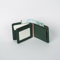 Crossing Bifold Wallet with Coin Pocket & Card Flap RFID - Green