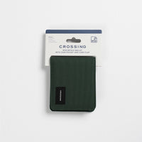 Crossing Bifold Wallet with Coin Pocket & Card Flap RFID - Green