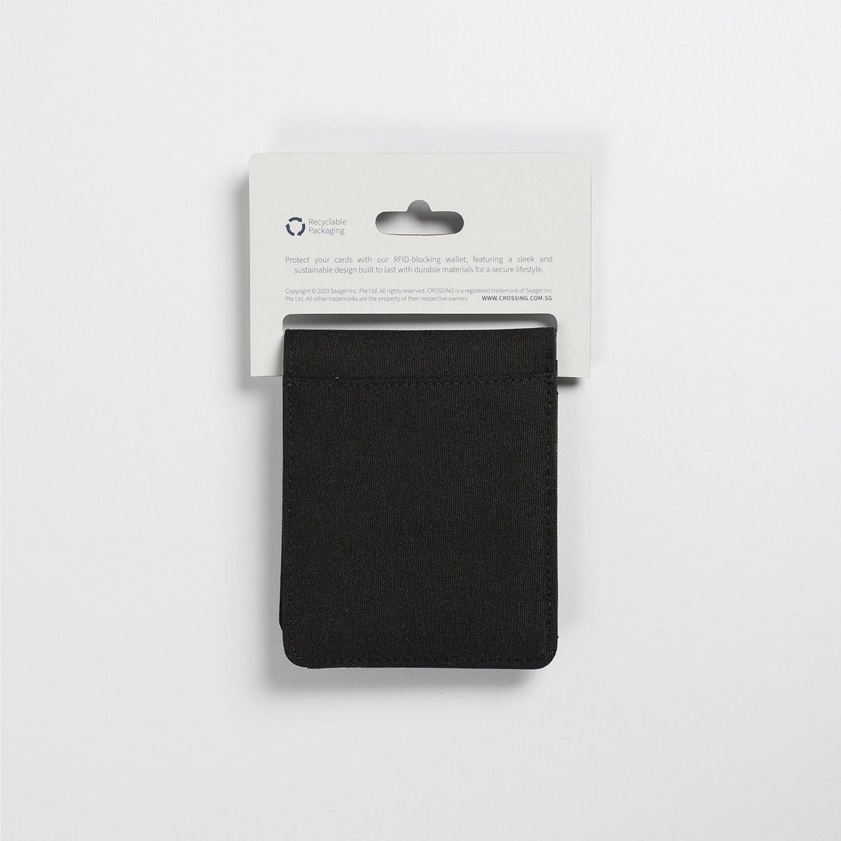 Crossing Bifold Wallet with Coin Pocket RFID - Black