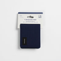 Crossing Bifold Wallet with Coin Pocket RFID - Navy