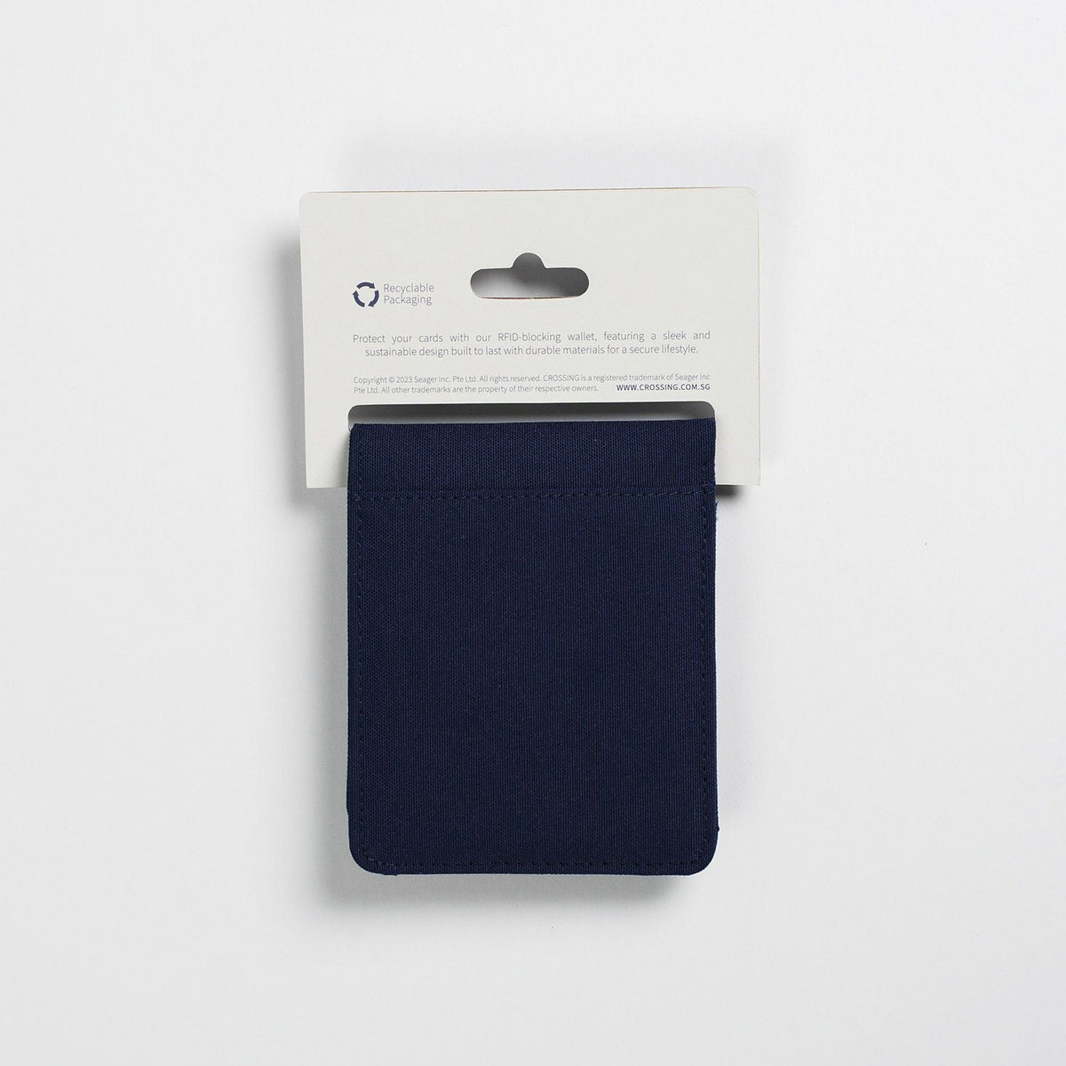 Crossing Bifold Wallet with Coin Pocket RFID - Navy