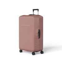 Crossing Block Series Luggage Cover M (23'-26') - Rose Quartz