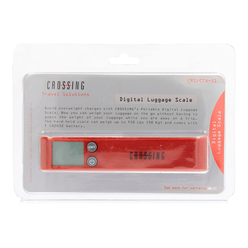 Crossing Digital Travel Luggage Scale (Red)