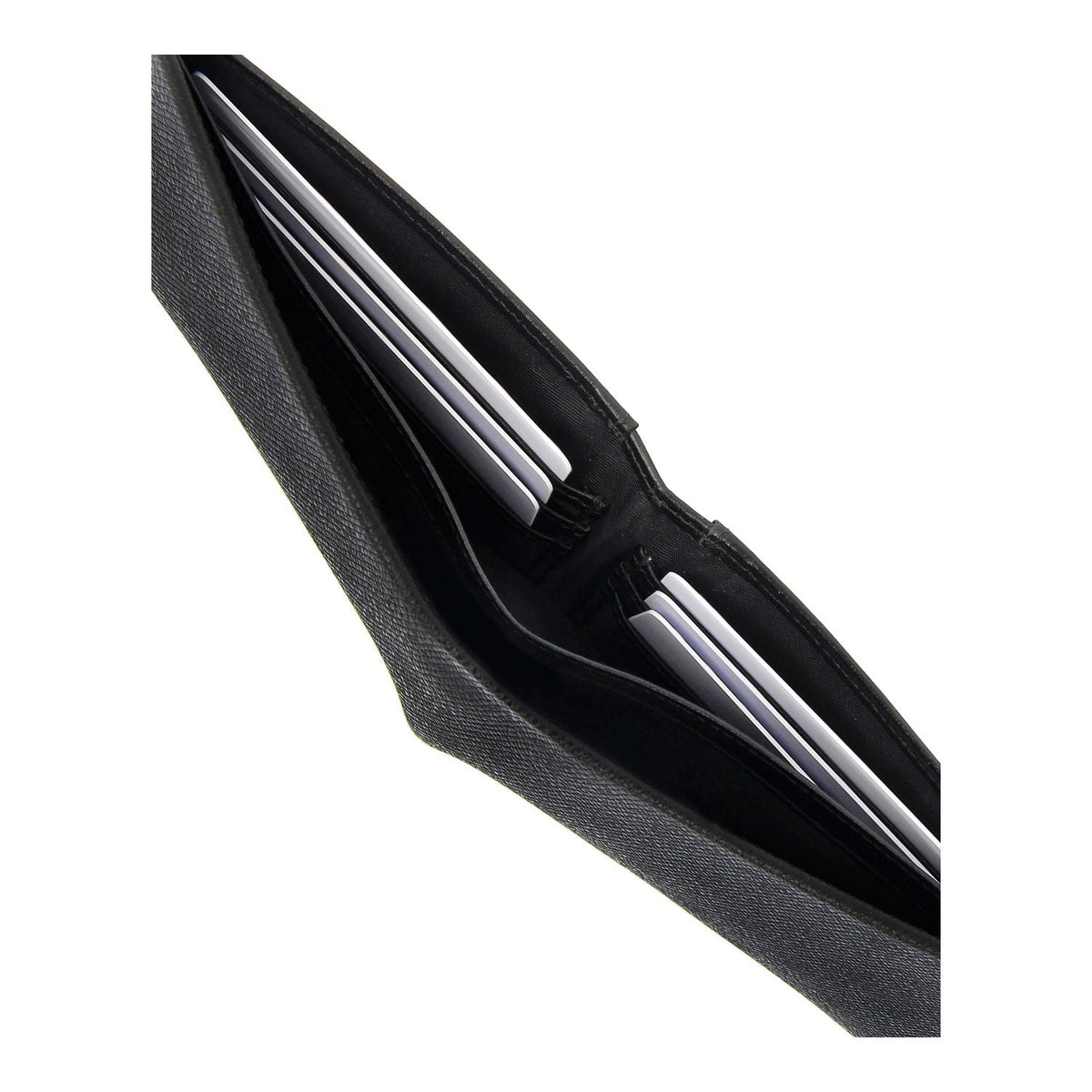 Crossing Elite Bi-fold Leather Wallet [12 Card Slots] RFID - Black