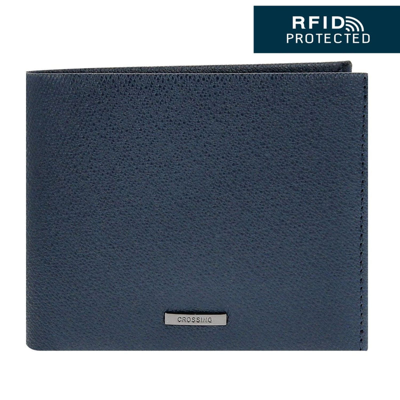 Crossing Elite Bi-fold Leather Wallet RFID - Jeans