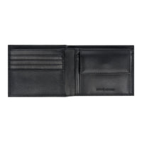 Crossing Elite Bi-fold Leather Wallet With Coin Pouch RFID - Black
