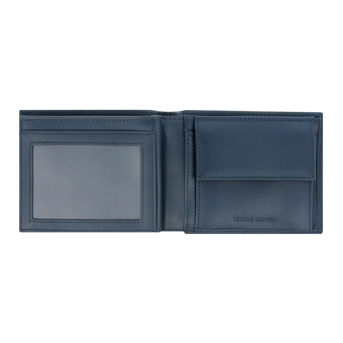 Crossing Elite Bi-fold Leather Wallet With Flap And Coin Pouch RFID - Jeans
