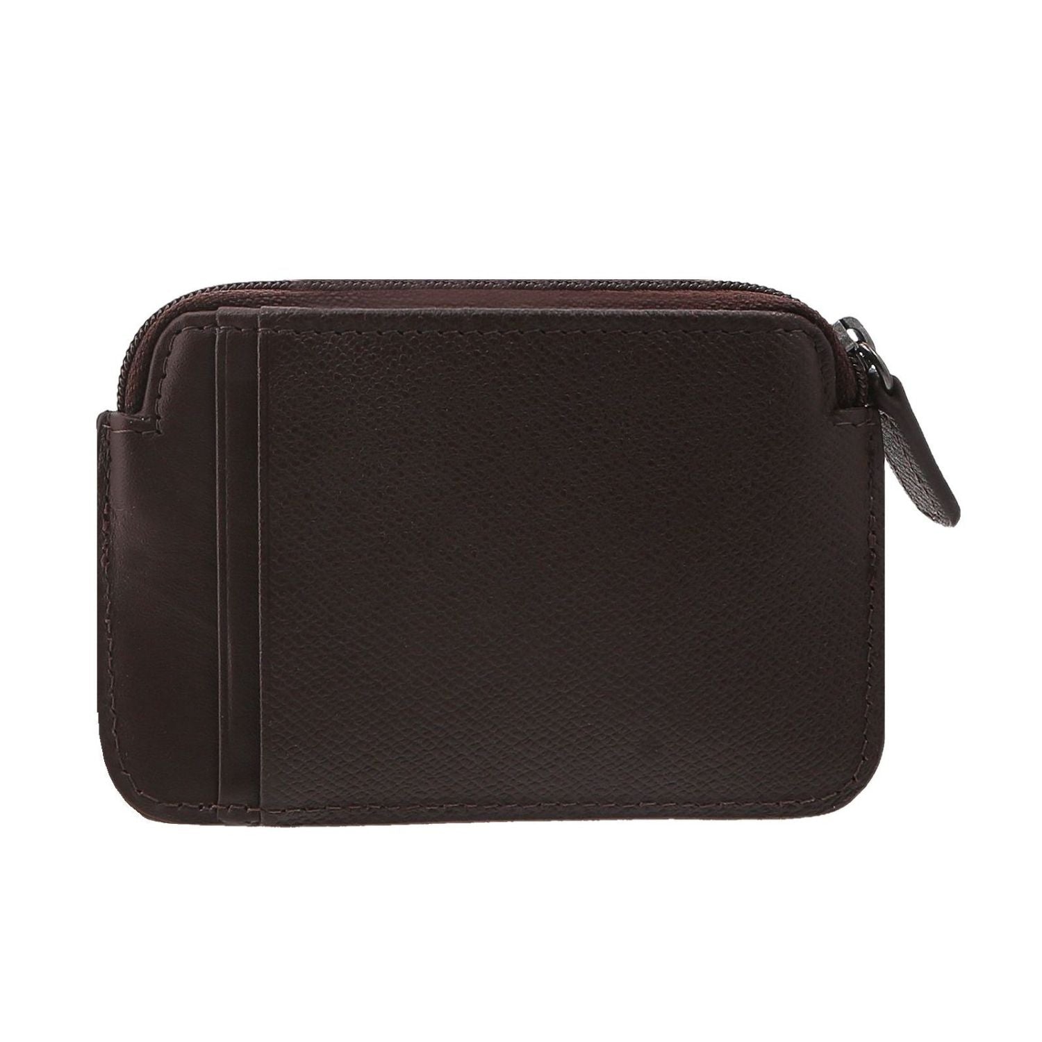Crossing Elite Leather Key Coin Pouch With Card Slots RFID - Chocolate
