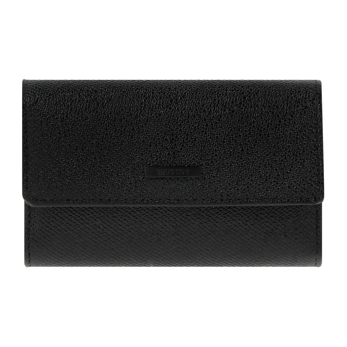 Crossing Elite Leather Key Holder With Card Pockets  - Black