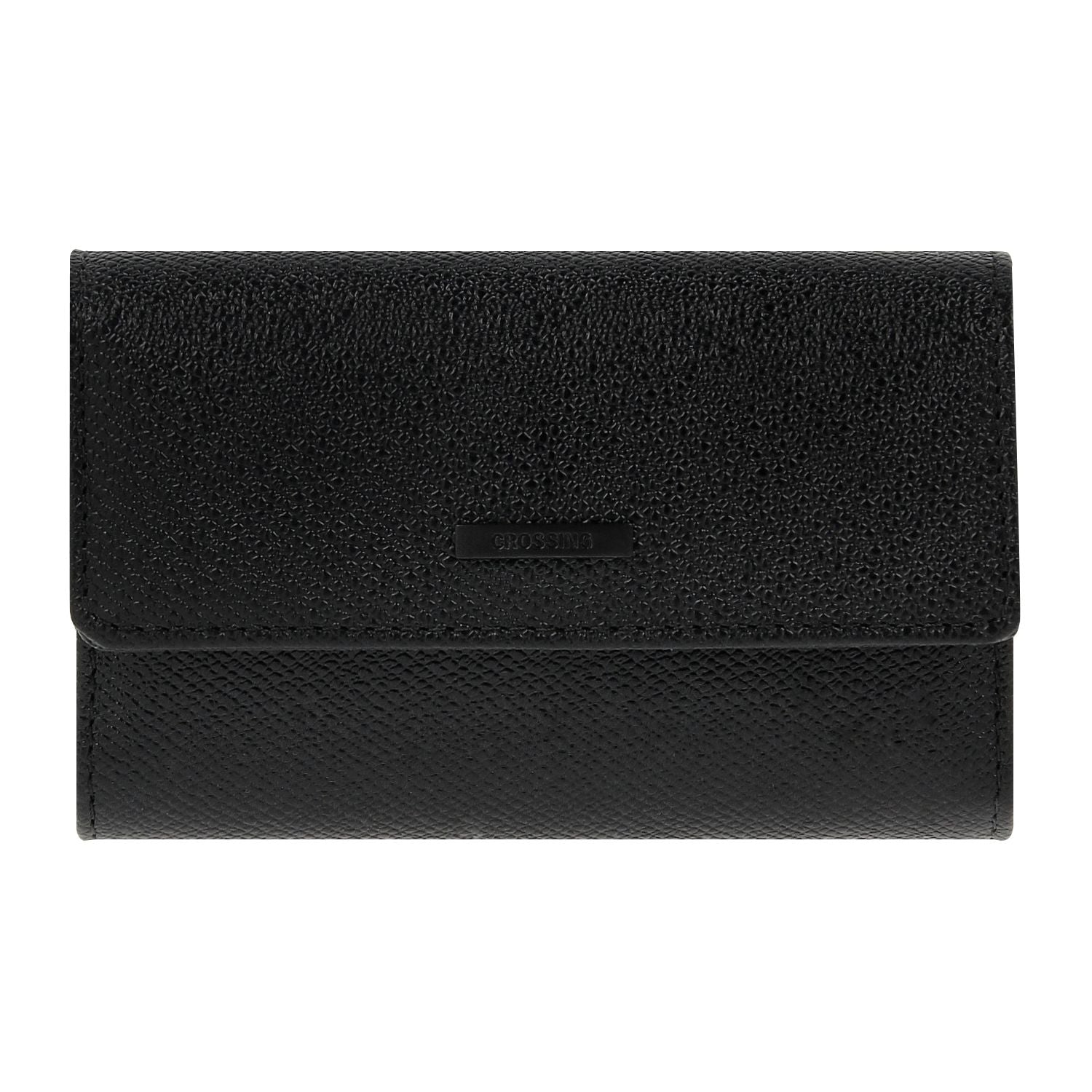 Crossing Elite Leather Key Holder With Card Pockets  - Black