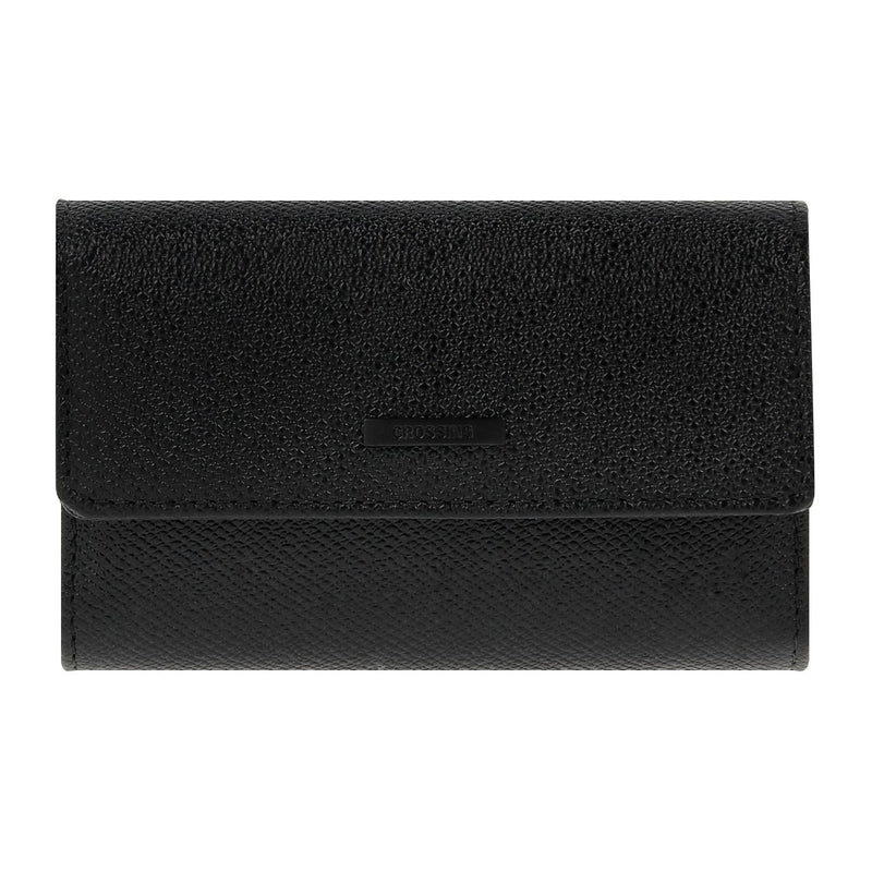 Crossing Elite Leather Key Holder With Card Pockets  - Black