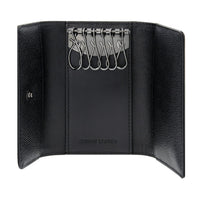 Crossing Elite Leather Key Holder With Card Pockets  - Black