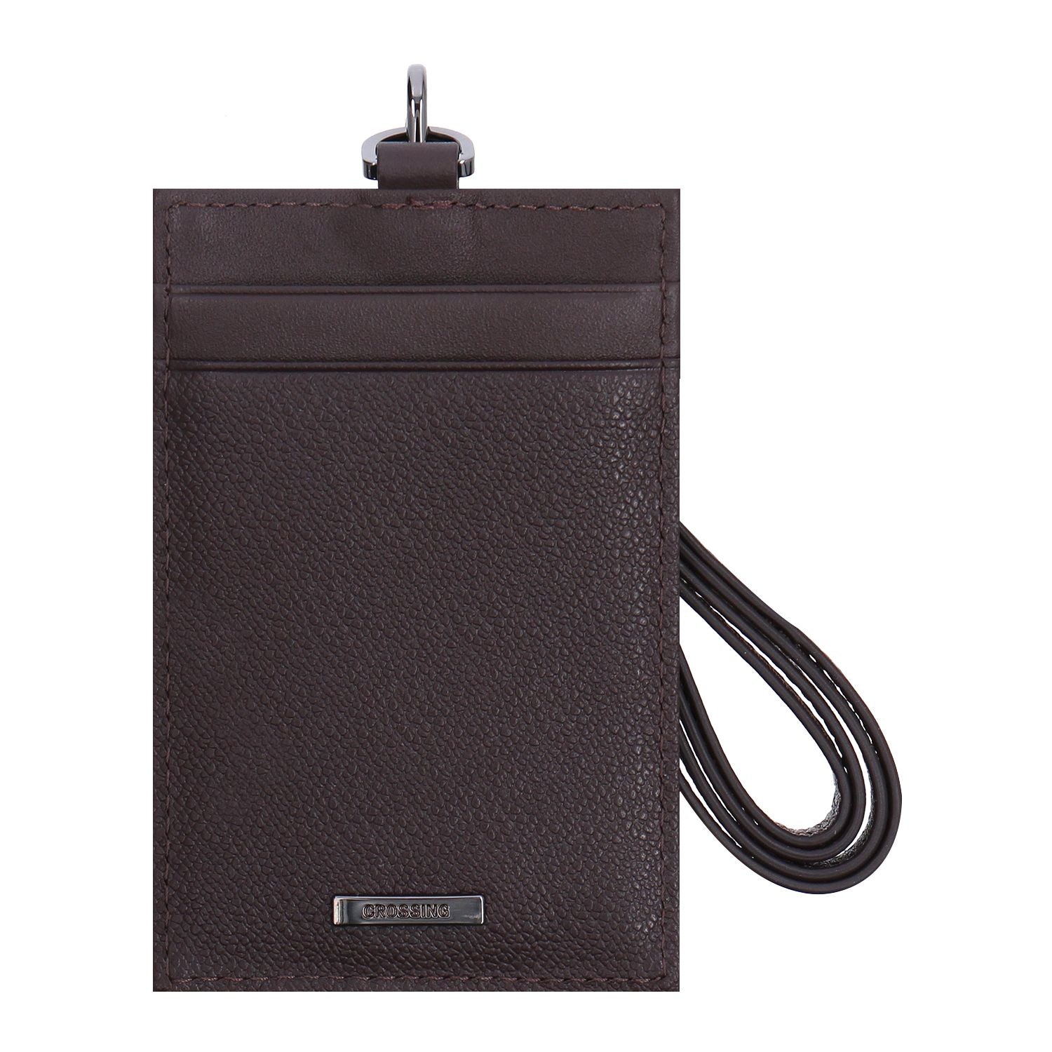 Crossing Elite Leather Lanyard - Chocolate