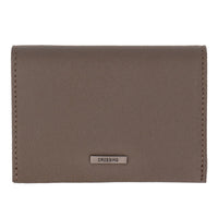 Crossing Elite Leather Leather Card Case With Magnet Closure RFID - Dark Khaki