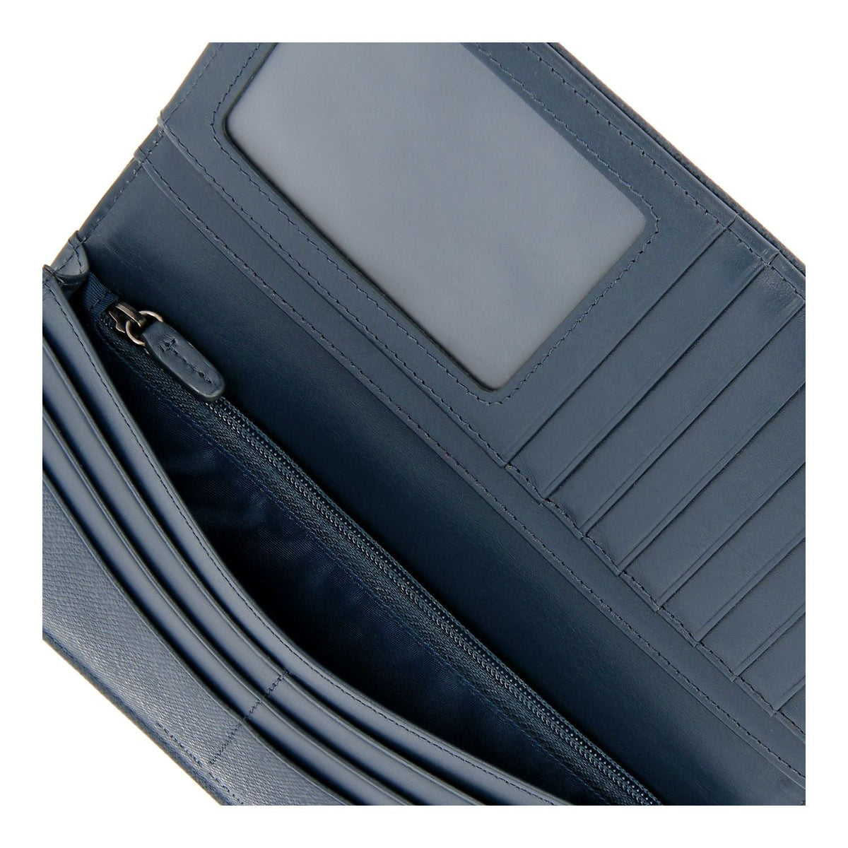 Crossing Elite Long Leather Wallet RFID - Jeans