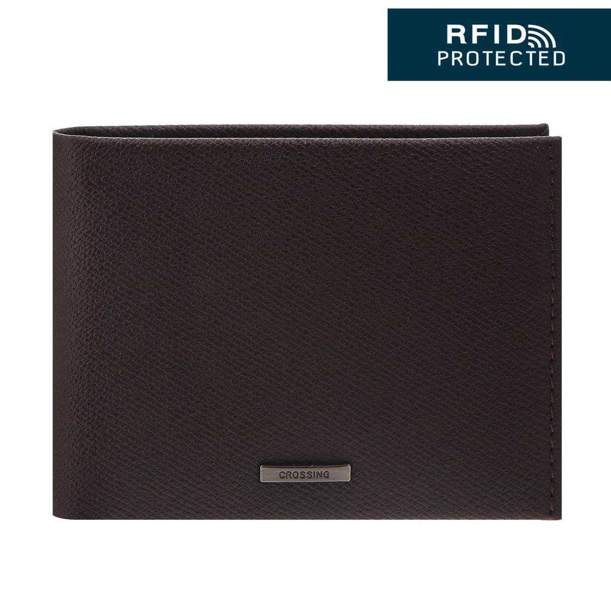 Crossing Elite Money Clip Leather Wallet RFID - Chocolate