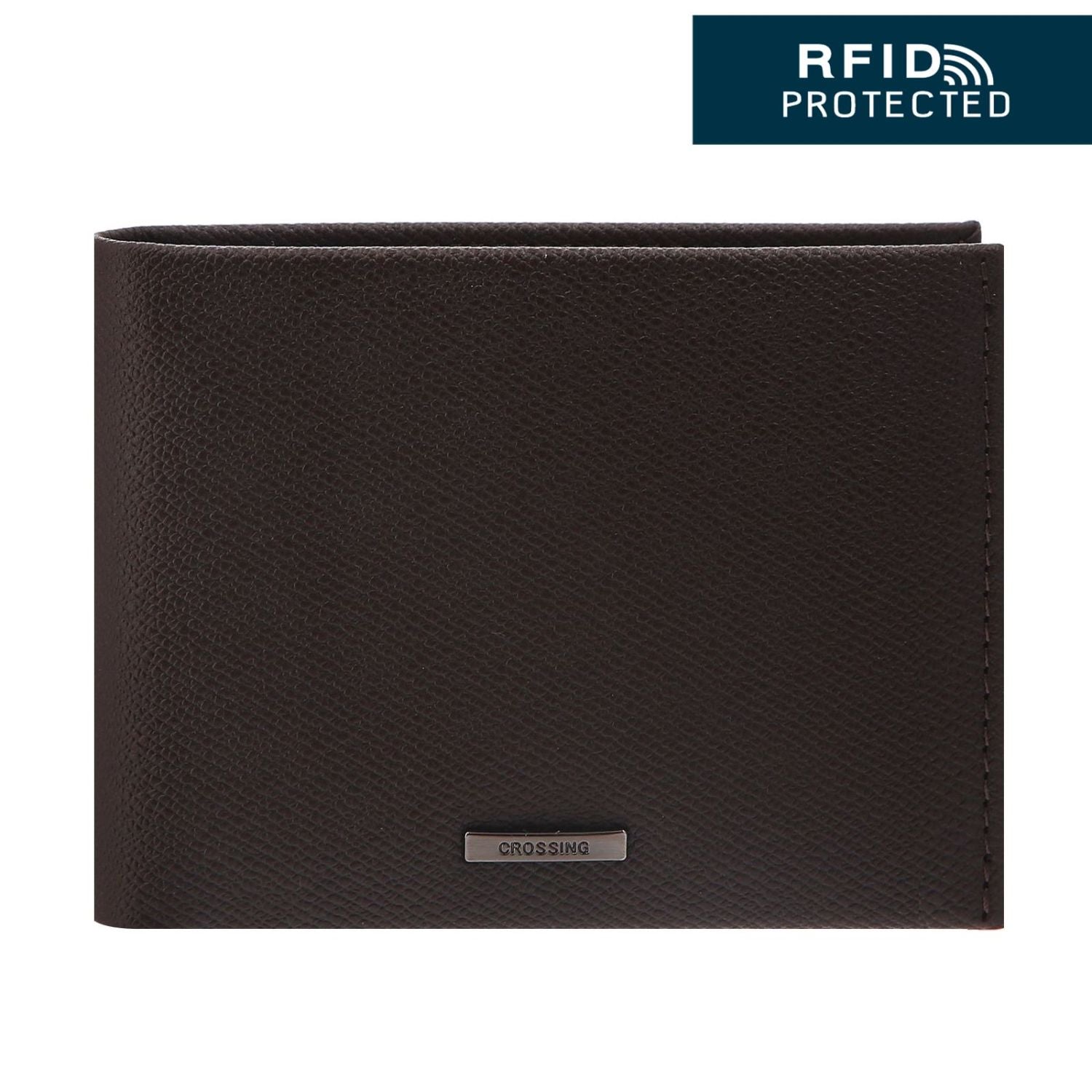 Crossing Elite Money Clip Leather Wallet RFID - Chocolate