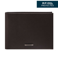 Crossing Elite Money Clip Leather Wallet RFID - Chocolate