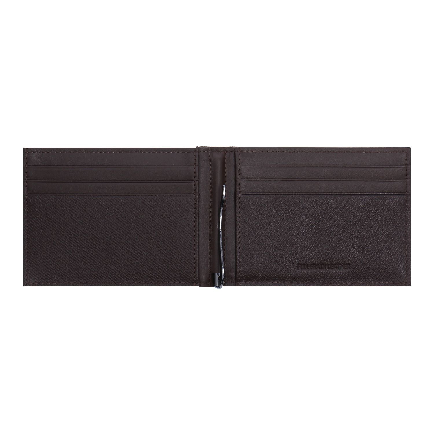 Crossing Elite Money Clip Leather Wallet RFID - Chocolate