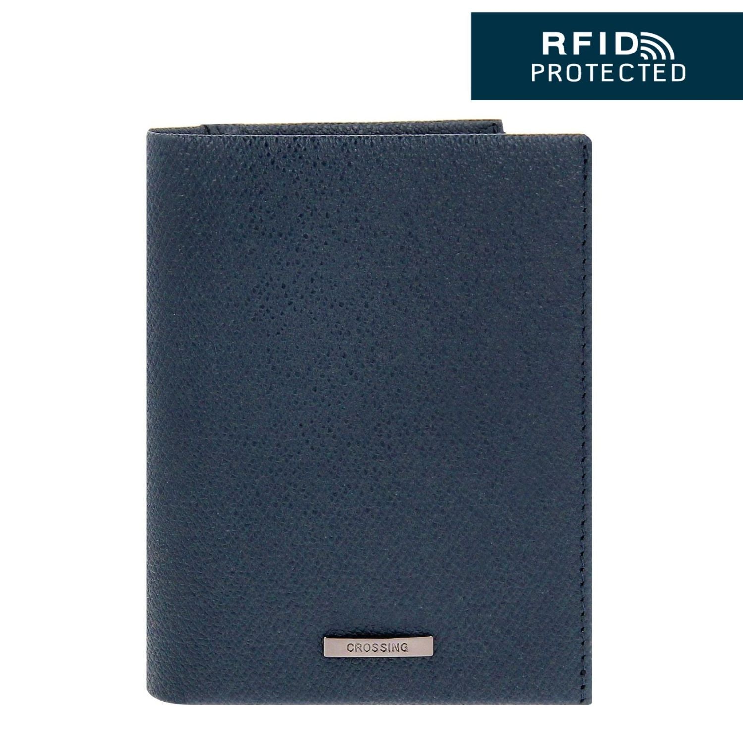 Crossing Elite Short Leather Wallet With Coin Pouch RFID - Jeans