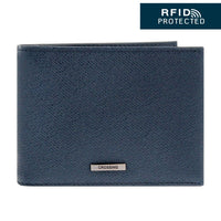Crossing Elite Slim Leather Wallet With Coin Pocket [5 Card Slots] RFID - Jeans