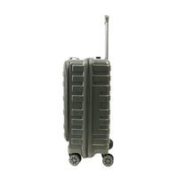 Crossing Groov Pc Trunk 20" Carry On Luggage With Front Access Opening - Army Green
