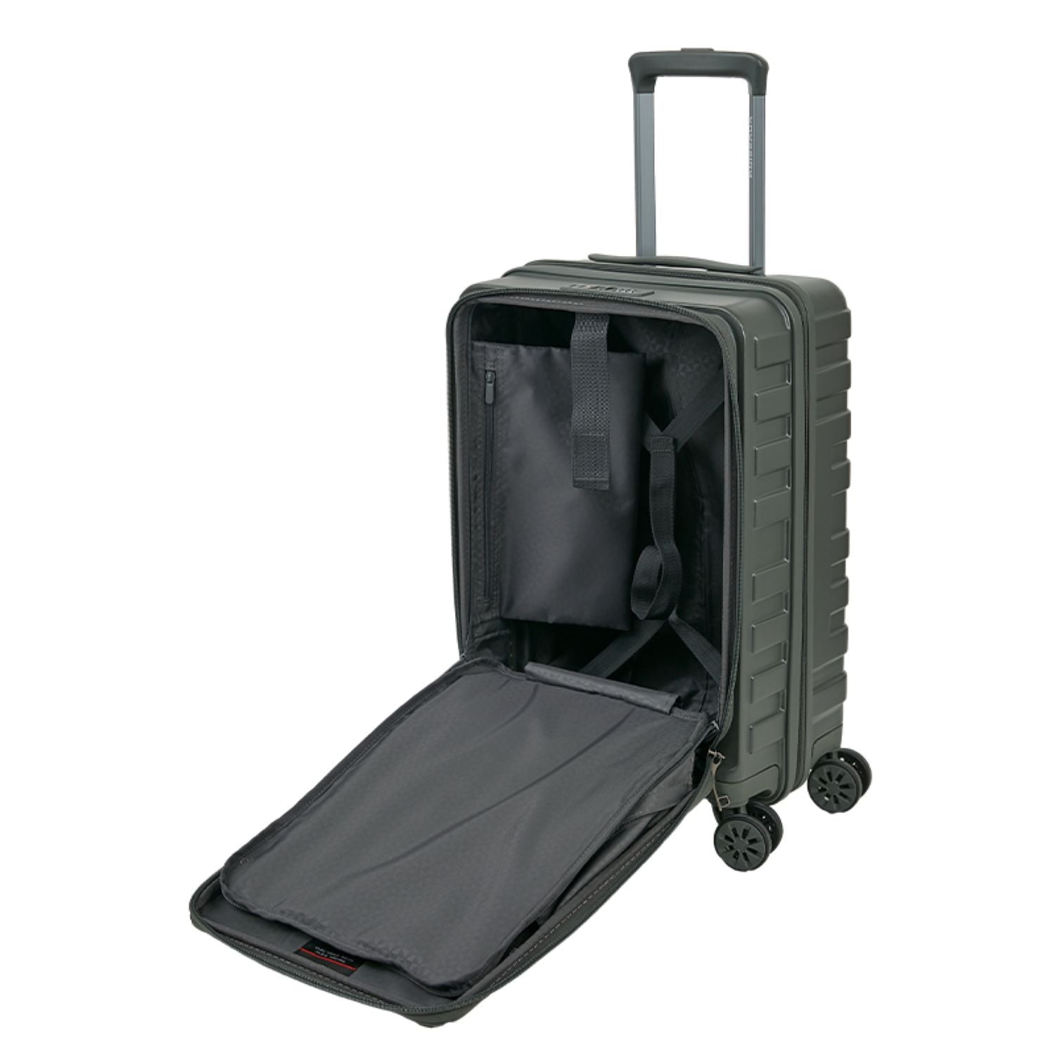 Crossing Groov Pc Trunk 20" Carry On Luggage With Front Access Opening - Army Green