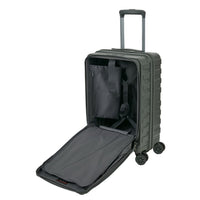 Crossing Groov Pc Trunk 20" Carry On Luggage With Front Access Opening - Army Green
