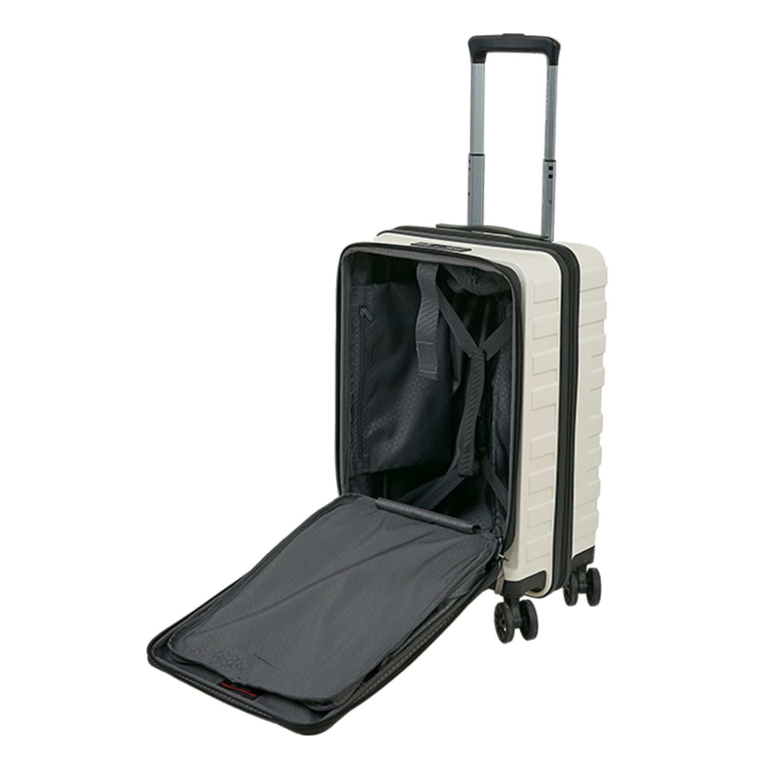 Crossing Groov Pc Trunk 20" Carry On Luggage With Front Access Opening - White