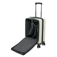 Crossing Groov Pc Trunk 20" Carry On Luggage With Front Access Opening - White
