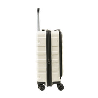 Crossing Groov Pc Trunk 20" Carry On Luggage With Front Access Opening - White