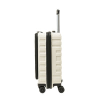 Crossing Groov Pc Trunk 20" Carry On Luggage With Front Access Opening - White