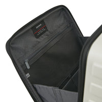 Crossing Groov Pc Trunk 20" Carry On Luggage With Front Access Opening - White