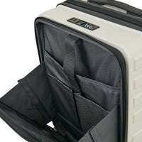 Crossing Groov Pc Trunk 20" Carry On Luggage With Front Access Opening - White