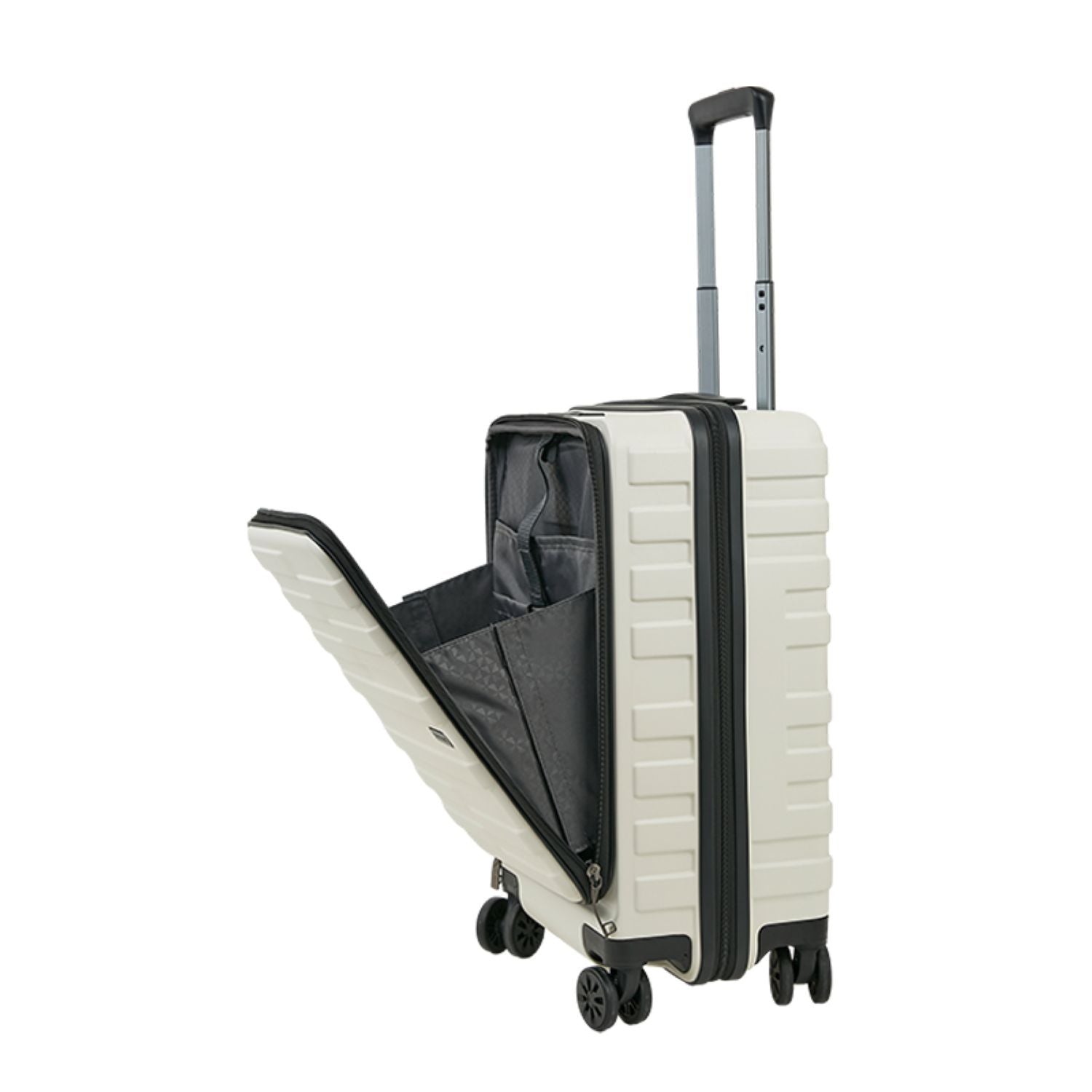 Crossing Groov Pc Trunk 20" Carry On Luggage With Front Access Opening - White