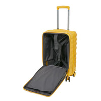 Crossing Groov Pc Trunk 20" Carry On Luggage With Front Access Opening - Yellow