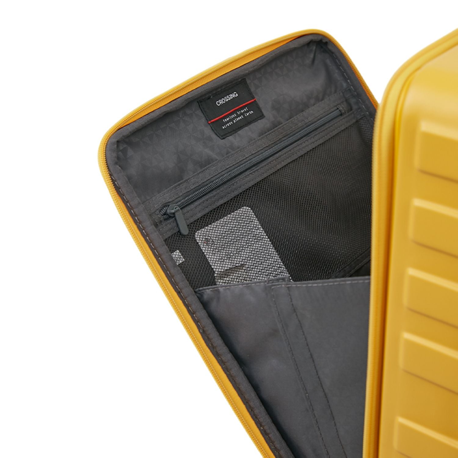 Crossing Groov Pc Trunk 20" Carry On Luggage With Front Access Opening - Yellow