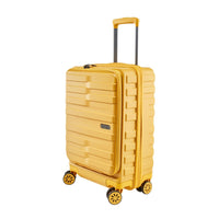 Crossing Groov Pc Trunk 20" Carry On Luggage With Front Access Opening - Yellow