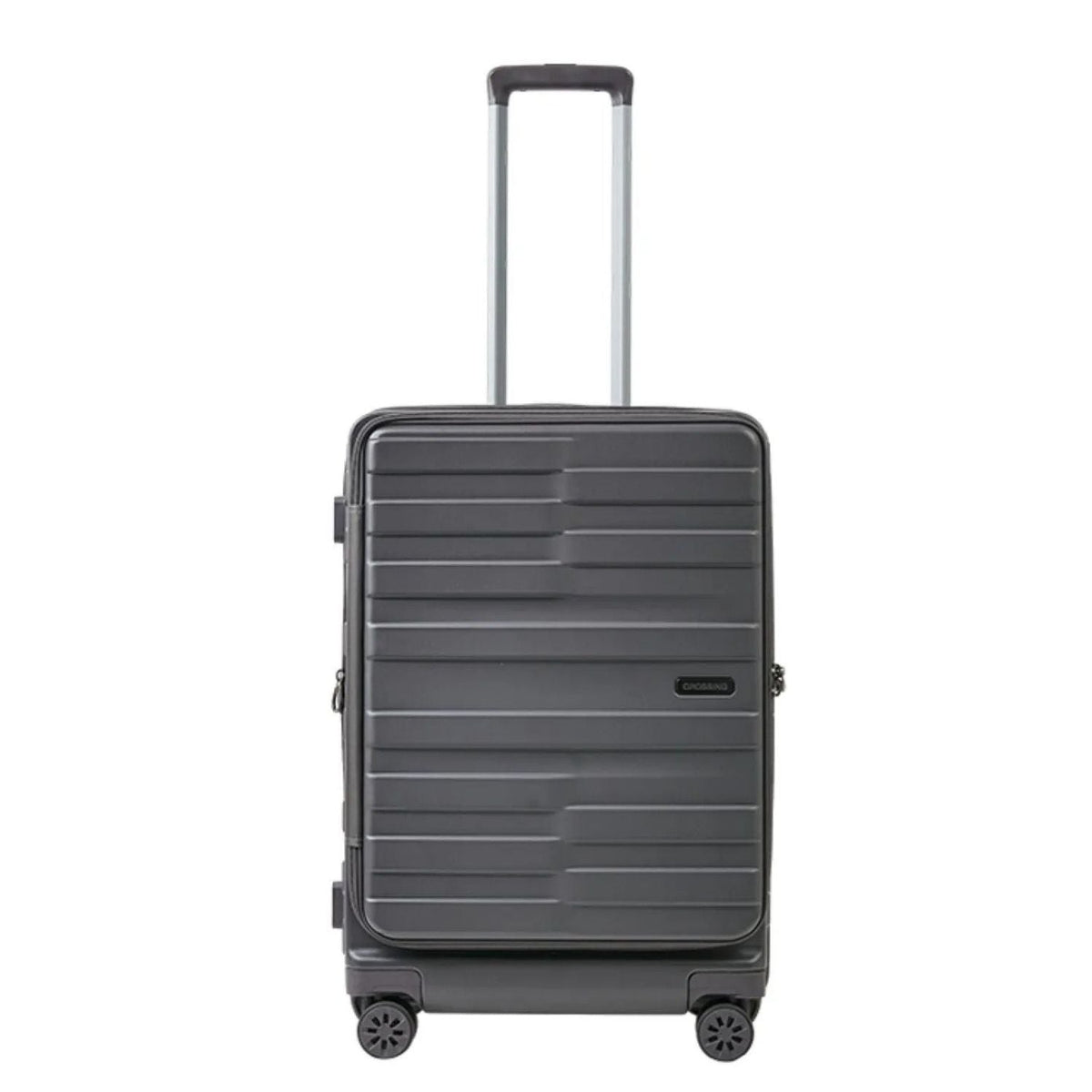 Crossing Groov Pc Trunk 20" Carry On Luggage With Front Access Opening - Dark Grey