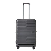 Crossing Groov Pc Trunk 20" Carry On Luggage With Front Access Opening - Dark Grey