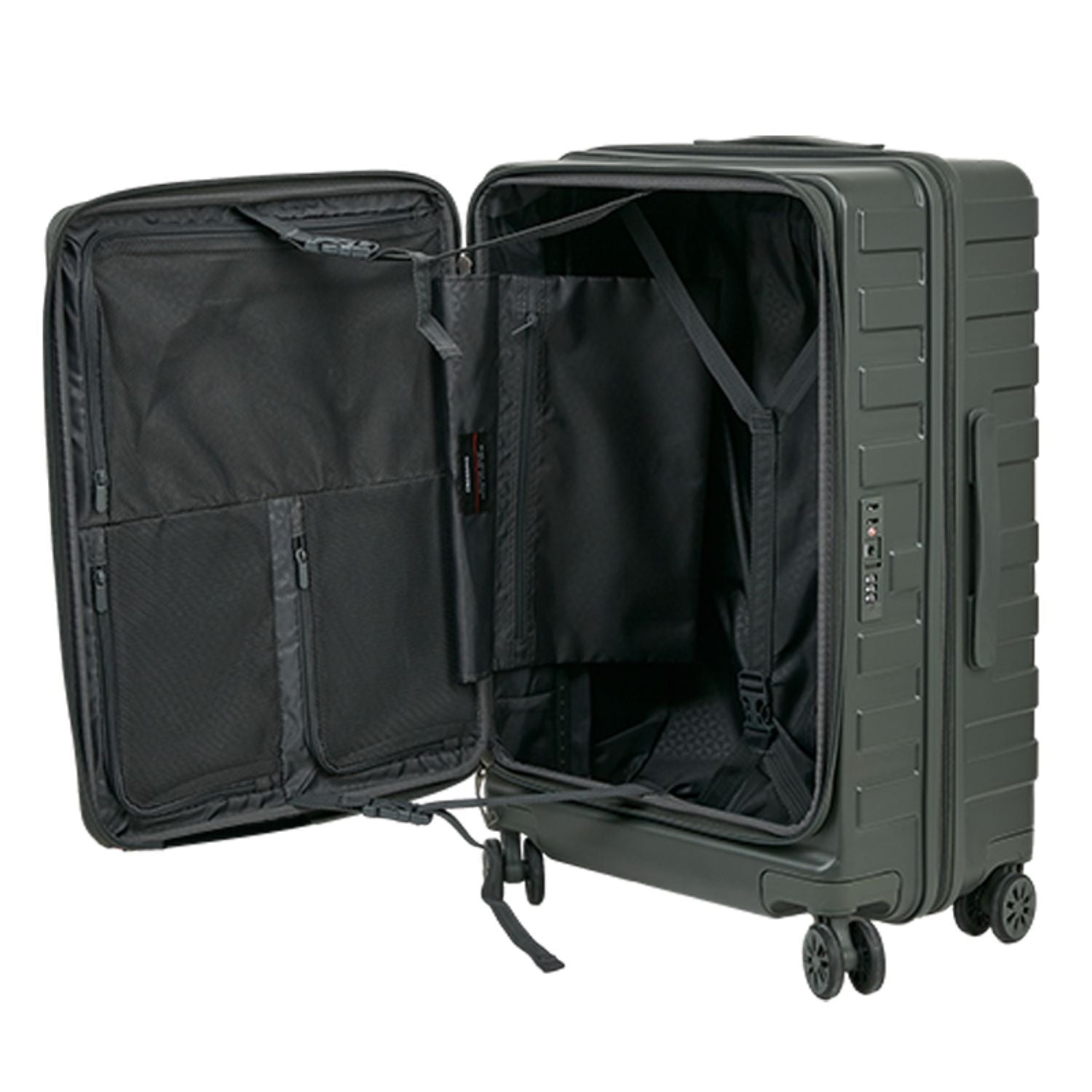 Crossing Groov Pc Trunk 24" Medium Luggage With Front Access Opening - Army Green