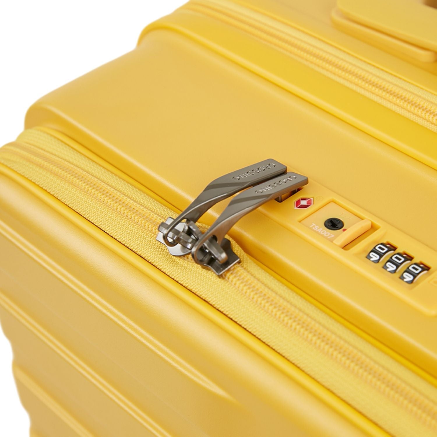 Crossing Groov Pc Trunk 24" Medium Luggage With Front Access Opening - Yellow