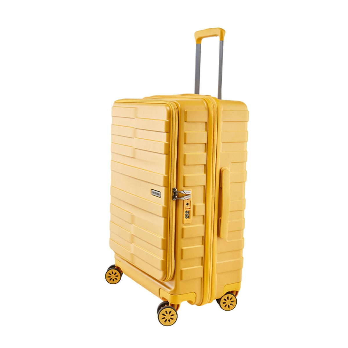 Crossing Groov Pc Trunk 24" Medium Luggage With Front Access Opening - Yellow