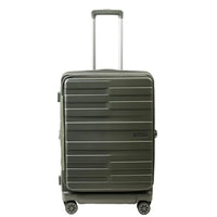 Crossing Groov Pc Trunk 24" Medium Luggage With Front Access Opening - Army Green
