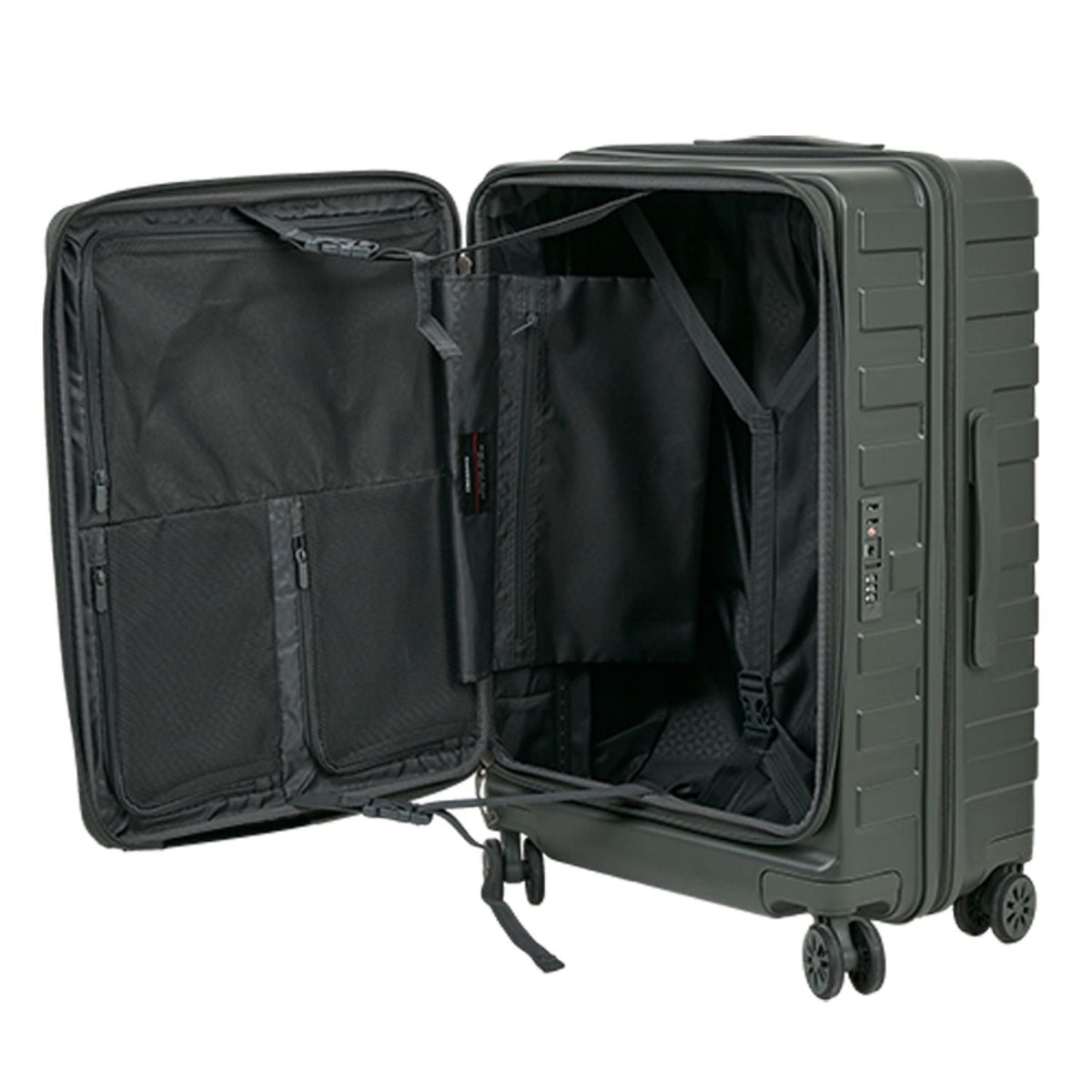 Crossing Groov Pc Trunk 28" Large Luggage With Front Access Opening - Army Green