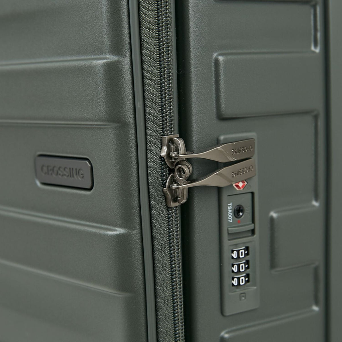 Crossing Groov Pc Trunk 28" Large Luggage With Front Access Opening - Army Green
