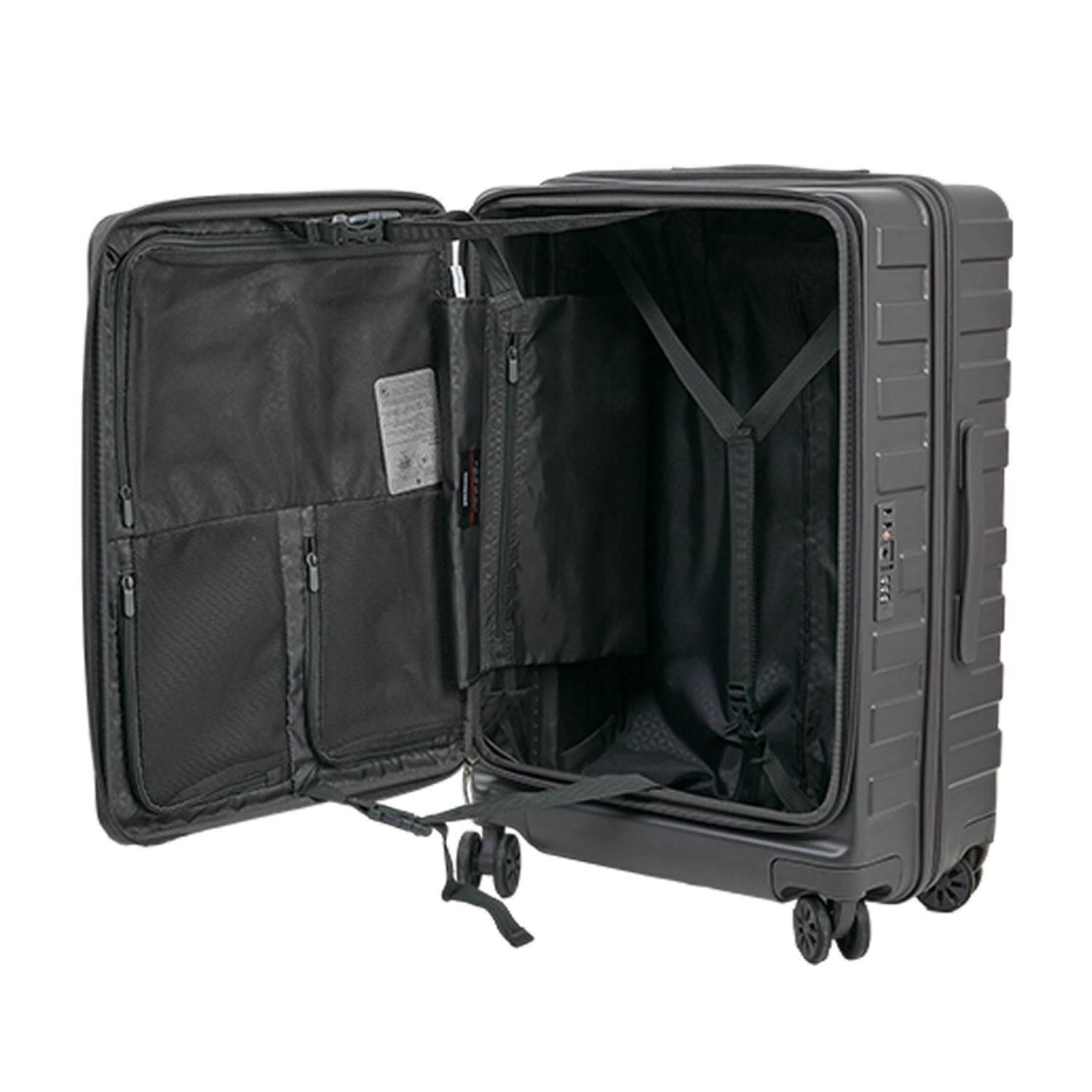 Crossing Groov Pc Trunk 28" Large Luggage With Front Access Opening - Dark Grey