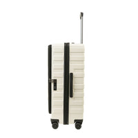 Crossing Groov Pc Trunk 28" Large Luggage With Front Access Opening - White