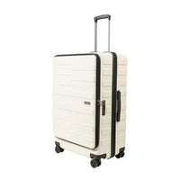 Crossing Groov Pc Trunk 28" Large Luggage With Front Access Opening - White