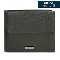 Crossing Infinite Bi-Fold Leather Wallet [12 Card Slots] RFID - Khaki